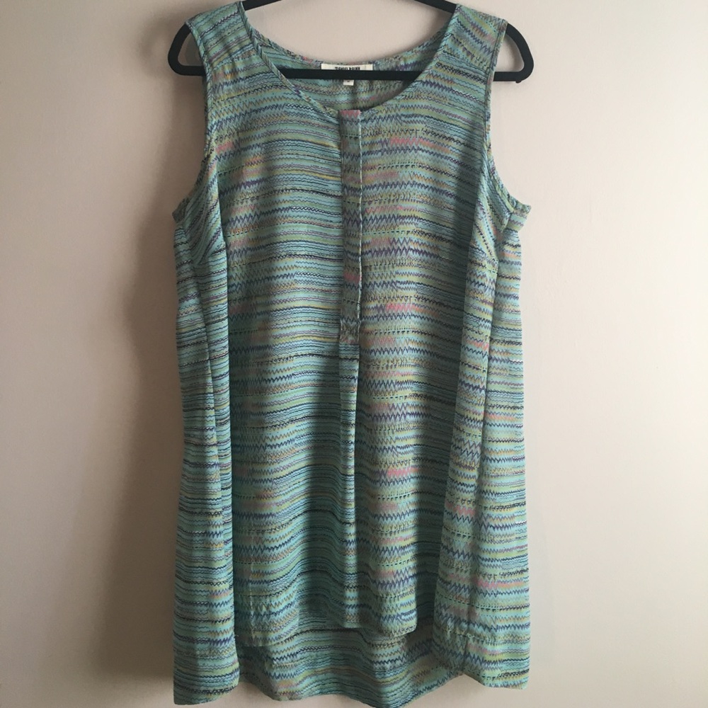 Daniel Rainn Multi-colored Sleeveless Blouse